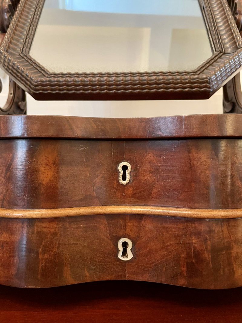 Fine Quality Antique Victorian Mahogany Dressing Mirror - Image 10